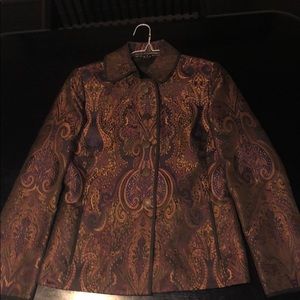 Linda Allard Ellen Tracy Paisley Jacket